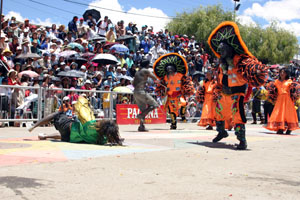 Danse des negritos au carnaval d'oruro