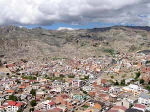 Bolivie, La Paz, vue urbaine de la paz