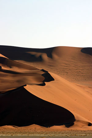 dunes de sable de sossusvlei