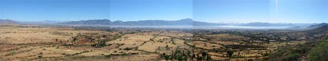 Bolivia, Cliza, panorama del valle