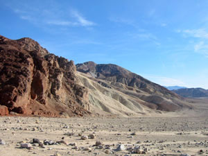 usa, death valley, paysage desertique montagneux