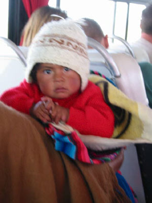 Bolivie, Sorata, visage d'enfant