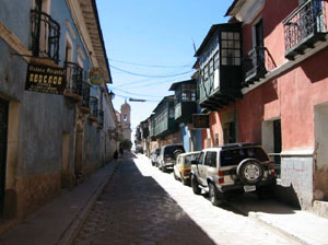 Bolivie, Potosi, une rue de la ville