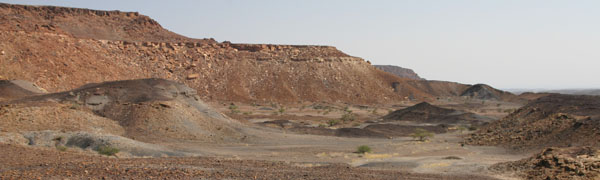Paysage desertique de namibie