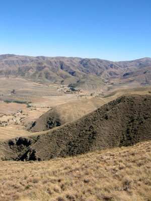 Bolivia, Sivingani, panorama del valle