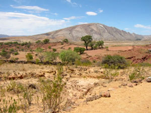 Bolivie, Cochabamba, Toro Toro, paysage aride montagneux