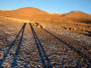 Bolivie, Sud Lipez, ombres dans le paysage